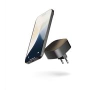 Zens Wireless Charging EU Power Adapter, Cargador inalámbrico MagSafe y Qi de 15 W para iPhone 16/15/14/13/12 y AirPods, Incluye Puerto USB-C de 18 W, Negro