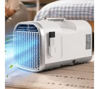 ZenSeFarin Climatizador Portátil Camping | Aire Acondicionado para Camper | 4 Funciones En 1 (Frío/Seco/Ventilador/Noche), Diseño Robusto Y Portátil con Manguera, Ideal para Outdoor Y Viajes 1300W