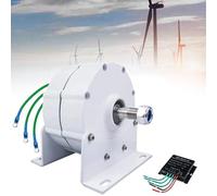 ZenSeFarin Generador De Imanes Permanentes, Generador De Ca Trifásico Eléctrico para Turbina De Agua Eólica Diésel, Suministro Industrial para Turbina Eólica Vertical U Horizontal 10000W-24V