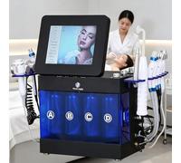 ZenSeFarin Máquina De Cuidado Facial 14 En 1 para Spas Y Salones De Belleza | Equipo De Hidro-Peeling, Reafirmación Facial, Dermoabrasión Y Limpieza Profunda con Oxígeno E Hidroterapia