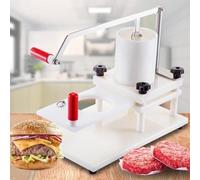 ZenSeFarin Máquina Manual Comercial para Hamburguesas,Prensa De Hamburguesas De Acero Inoxidable,Máquina Formadora De Carne Apta para Alimentos para Restaurantes Y Camiones De Comida