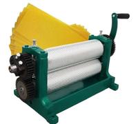 ZenSeFarin Máquina Manual De Rodillos para Láminas Cera Estampada, Rodillo De Cera 4,9Mm/5,1Mm/5,4Mm Estampador Y Laminador Celdas Aleación Aluminio para Colmenas Apícolas 4.9㎜