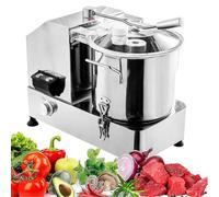 ZenSeFarin Procesador Alimentos Comercial,Picador Verduras Eléctrico 2500rpm,Picador Carne Multifuncional Acero Inoxidable,Rallador De Verduras,para Cocinas Comerciales Y Restaurantes 6L