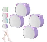 Zensilk Crystal Hair Eraser, Reusable Zensilk Hair Eraser, 2-in-1 Exfoliating and Hair Removal Tool, for Women Legs Face Arms Body (Purple*4)