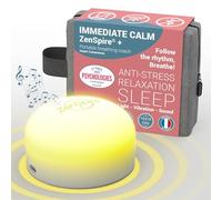 Zenspire+ Dispositivo Antiestres para Dormir y Relajación | Coherencia Cardíaca y Meditación | Ayuda Natural contra Ansiedad y Estrés | Luz Zen, Sonido Blanco y Vibración