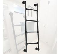 ZENSTYW Escalera De 4 Peldaños Montada Desde La Pared Al Suelo,Escalera para Interior De Litera,Escalera De Escape De Incendios,para Dormitorio,Biblioteca(125cm/49.2in)