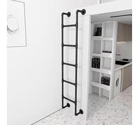 ZENSTYW Escalera De Metal para Montar En La Pared,Escaleras para Áticos Escalera De Salida De Techo,para Ático,Interiores Y Exteriores(155cm/61in)