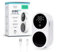 ZENT Uveo Duo esterilizador Cepillo Dientes, Desinfección Doble, Esterilización Automática, Montaje Sin Perforación, Batería Duradera hasta 30 Días, Blanco