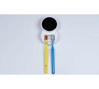 ZENT Uveo Plus Esterilizador Cepillo Dientes Universal, Dual UV-C y UV-A Higienizador, ThermoDry Secado 60°C, Sensor De Movimiento, Sin Taladro, USB-C 30 Sías Batería