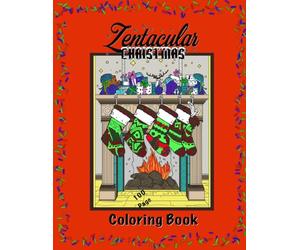 Zentacular Christmas Coloring Book: 50 Intricate Holiday Mandalas and Festive Patterns for Stress Relief and Relaxation: Large 8.5 x 11 Format with Blank Back Pages to Prevent Bleed-Through