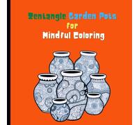 zentangle garden pots for mindful coloring