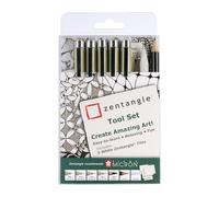 Zentangle Sakura Fineliner Tool Set - 12 Pieces - Includes Pigma Micron & Graphic Pen, Grafito Pencil, Tortillon, Zentangle Tiles - Ideal for Artists & Illustrators