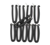 Zentauron Conectores de equipo con clip en U para mochila y bolsas, juego de 10 adaptadores Molle para adaptaciones flexibles, reparaciones y fijación de equipos a trabillas Molle - Accesorios