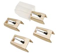 ZenTect - Aguja dorada mejorada con lápiz capacitivo Dimond de repuesto para reproductor de discos LP (4 unidades)