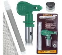 Zenthril PowerXcellence 413 - Boquilla de pulverización Airless con filtro de malla 60 | Jet 20 cm | Alta precisión | Para pinturas, imprimaciones, epoxis | Accesorio para pistola de pintura