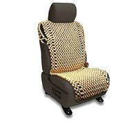 Zento Deals Funda de Asiento de Madera Real Natural con Cuentas de Masaje y cojín cómodo