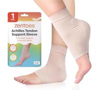ZenToes Aquiles manga protector talón calcetines de compresión acolchado para bursitis, tendinitis, ternura - 1 par