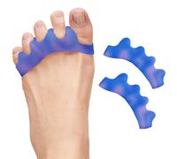 ZenToes Espaciadores de silicona para la correcta alineación de los dedos, juanetes y alisadores de dedos en martillo (luz de luna, 1 par)