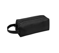 Zentriva Estuche para lápices, con diseño de mango de fácil agarre, estuche para bolígrafos de gran capacidad, bolsa Oxford duradera, para niños, suministros escolares, artículos de papelería, Black