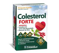 Colesterol Forte de Ynsadiet | Con Cilantro, Berberina, Levadura de Arroz Rojo y Olivo | Mantiene Niveles Normales de Colesterol y Triglicéridos | 30 Cápsulas | Producto Vegano y Sin Gluten
