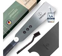 ZENVENTURE® Sierra japonesa - Ryoba de madera para cortes precisos - Sierra japonesa ideal para madera maciza - con mango antideslizante y hoja de sierra intercambiable