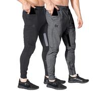 ZENWILL Pantalon Chandal Hombre Cremallera Gimnasio Jogger L