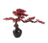 ZENY896V Bonsái Falso Árbol Artificial de Pino bonsái, Planta en Maceta imitación, árbol Falso, Hoja, Arce Rojo for decoración del hogar, Oficina Decoración
