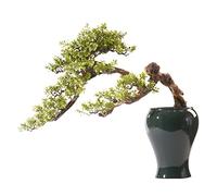 ZENY896V Bonsái Falso Bonsái Artificial Grande for Interiores, decoración de bonsái Tallada en raíz Madera con Maceta cerámica, Adornos creativos Plantas Falsas for el hogar y la Oficina Decoración
