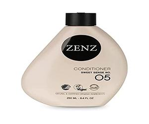 ZENZ Acondicionador | Sweet Sense n.º 05 | 250 ml | Bergamota y Azahar | Sin silicona | Apto para cabello normal y fino | Todos los tipos de cabello