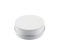 ZEOABSY 20 Piezas Tarros de Aluminio con Tapa Rosca 15ml, Blanco Tarros de Aluminio Vacíos Redondo para Contenedor De Cosméticos Cremas Caja de almacenaje con 5 Espátula y 1 Etiqueta