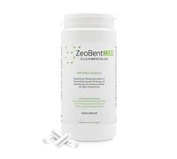 ZeoBent MED 200 Cápsulas de desintoxicación, dispositivo médico, alta dosificación, ultrafinas, 9 µm, calidad farmacéutica, desintoxicación de metales pesados, 100% zeolita cinoptilolita, zeolita