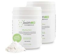 Zeolita MED Polvo Detox 400 g, Dispositivo Médico para Desintoxicación, Calidad Farmacéutica, Minerales Volcánicos Naturales (Paquete de 2)