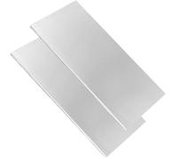 Zeonhei 2 PCS 6 x 12 x 1/4 pulgada 6061 Hoja de aluminio Herramienta de aluminio finamente pulido Hoja de panel de aluminio plano cubierto con una pl
