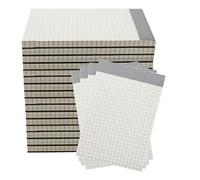 ZEONHEI Paquete de 20 blocs de notas pequeños A6, 70 hojas de papel cuadriculado, blocs de notas cuadriculados, mini recambios de cuaderno de bolsillo para tomar notas, bocetos, dibujar gráficos, 140