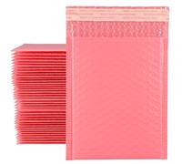 ZEONHEI Paquete de 30 sobres de burbujas de polietileno rosa A4, sobres acolchados autosellantes, sobres de burbujas impermeables para envío, correo, embalaje de pequeñas empresas
