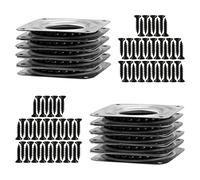 ZEONHEI Platos giratorios Cuadrados de 71 mm, 10 Unidades, Plato Giratorio de Metal con rodamiento de Bolas, Giratorio de 360 Grados,Tornillos para estantería de Cocina, Estante de TV, 30 kg