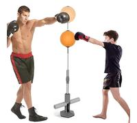 ZEOPLE Saco De Boxeo Ajustable En Altura Reflex para NiñOs Y Adultos, Pelota De Boxeo De Rebote RáPido, Velocidad De ReaccióN para Entrenamiento, FijacióN con Ventosa, FáCil De Mover(For Adults)