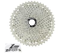 ZEOSS Sunrace CSRZ800 SR3164-N - Cassette para bicicleta de grava de 12 velocidades 11-46T con adhesivo, color plateado