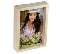 Zep Foto enmarcada, Madera, Natural, 26 x 21 x 3 cm