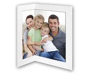 Zep Corner Foto enmarcada, Madera, Blanco, 36 x 24 x 16 cm