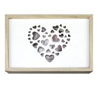 Zep CZ1268 - Caja Love Box USB de madera con tapa deslizante de madera, color blanco