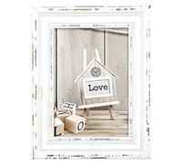 Zep Marco de Fotos Madera 13 x 18 cm Rivoli Blanco, 21 x 16 x 1,8 cm