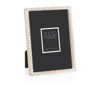 ZEP Marco de madera Lisse para colgar y colocar 13x18 cm blanco/natural, vintage