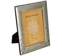 Zep Versilberter - Marco de fotos (15 x 20 cm), diseño de corazones pequeños, chapado en plata