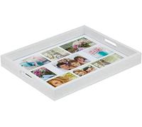 Zep W006 Bandeja con Foto, Madera, Blanco, 35.5x45.5x5.5 cm