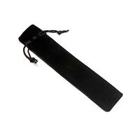 ZEPFJHE 1 bolsa de terciopelo con cordón para bolígrafo, color sólido, funda para bolígrafo, regalo para estudiantes, bolsa para lápices, soporte para bolígrafos, Black