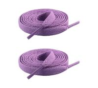 ZEPFJHE 1 par de cordones planos de 8 mm de ancho, ajuste universal, cordones de colores para zapatillas y zapatos de tabla, cordones de longitud ajustable, morado claro, Talla única