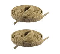 ZEPFJHE 1 par de cordones planos de 8 mm de ancho, ajuste universal, cordones de colores para zapatillas y zapatos de tabla, cordones de longitud ajustable, Khaki, Talla única