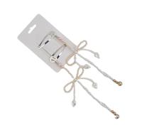 ZEPFJHE 1 par de pinzas para el pelo con moño simple, pasador de metal con perlas, elegantes accesorios para el cabello para mujer