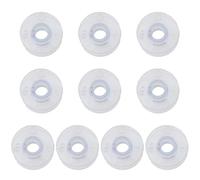 ZEPFJHE 10 bobinas de costura transparentes para hilo vacía, para gestión de hilos, accesorios de máquina de coser, carrete de hilo transparente